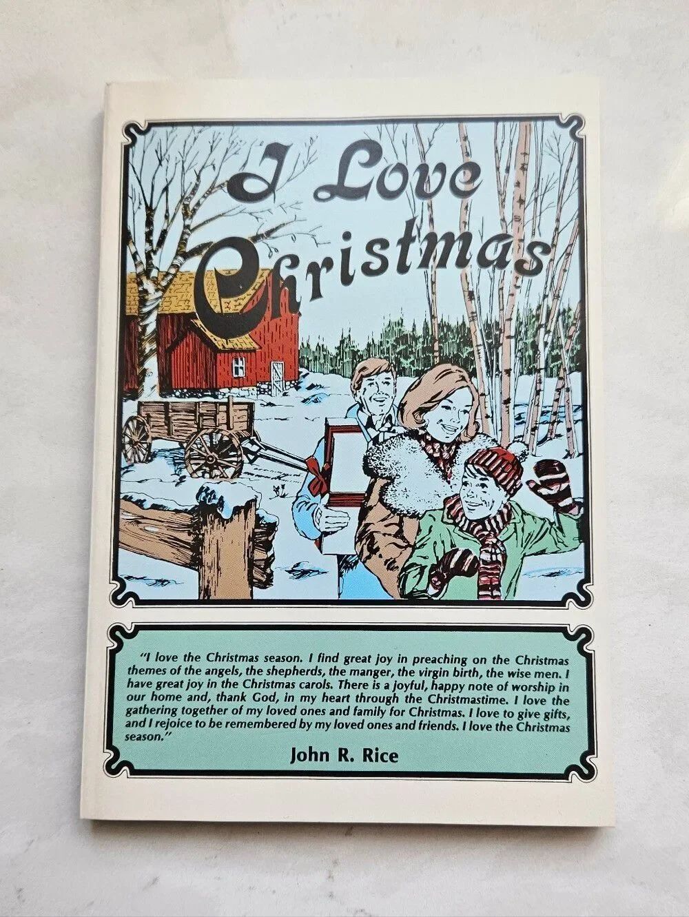 Classic 'I Love Christmas' Holiday Book
